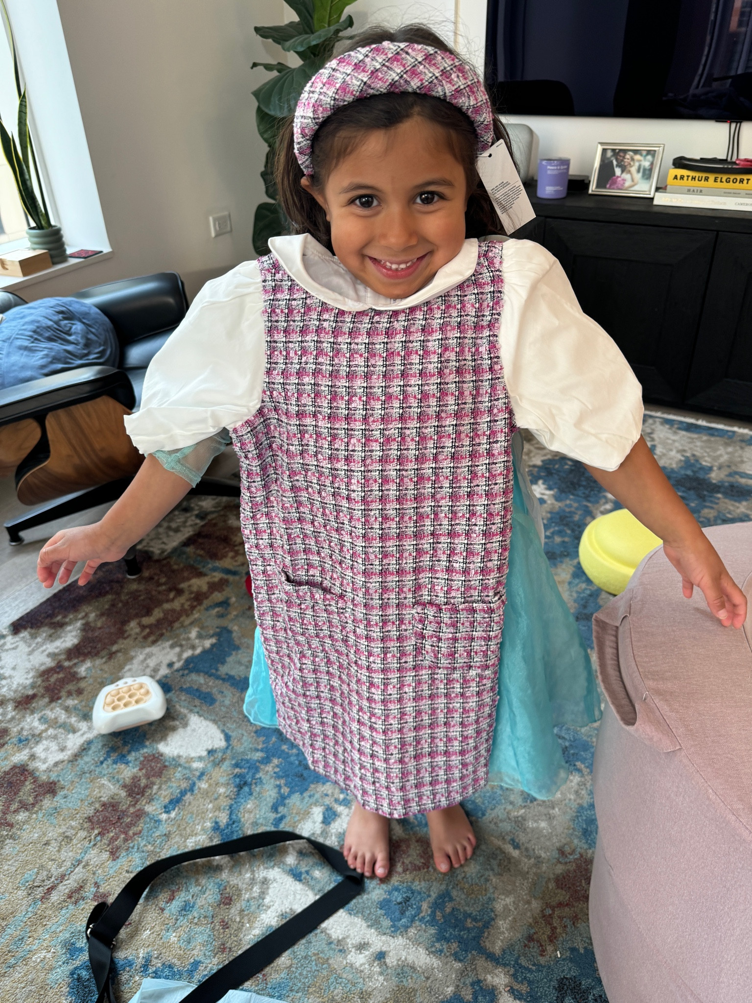 Cutest little back to school outfit from Janie and Jack!  Plaid dress, preppy dress for girls, with matching tweed headband. On sale now, Under $100

#LTKSaleAlert #LTKBacktoSchool #LTKKids