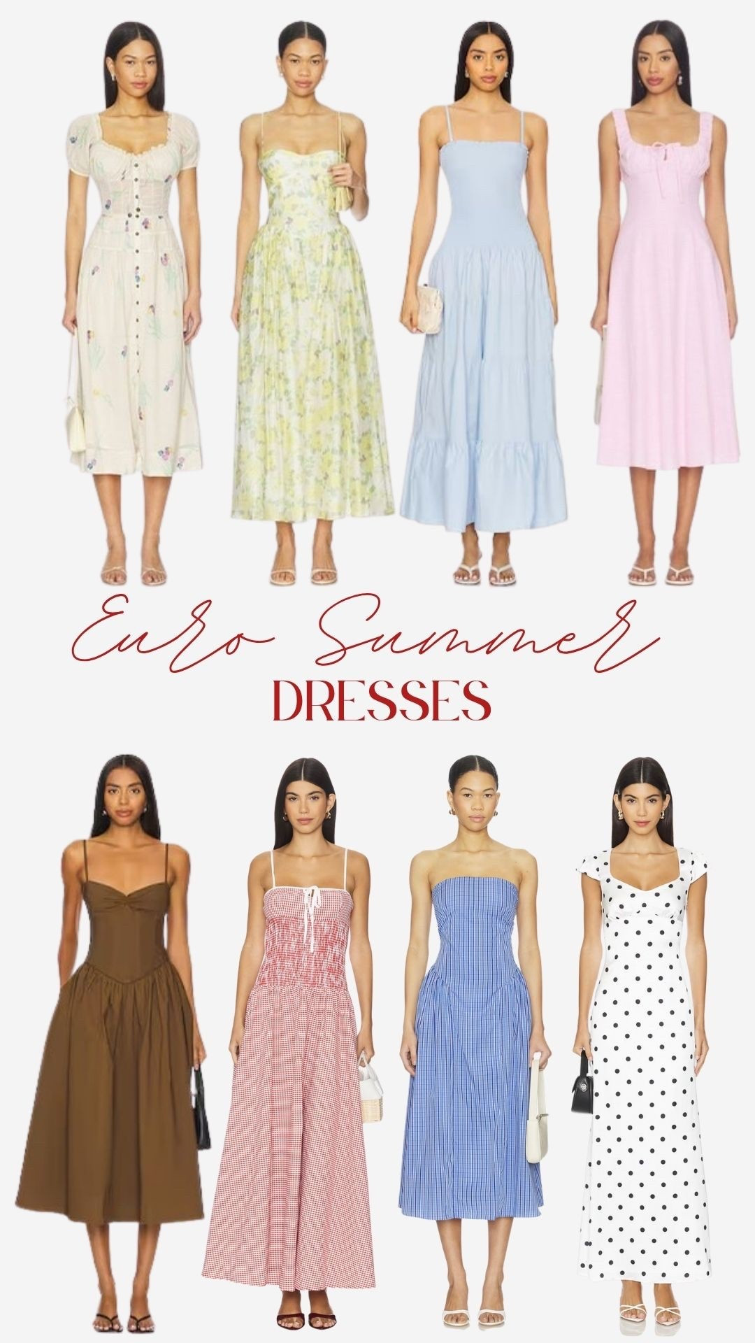 Gorgeous summer dresses, perfect for Euro Summer 

#dress #revolve #summer

#LTKgrwm #LTKootd #LTKTravel