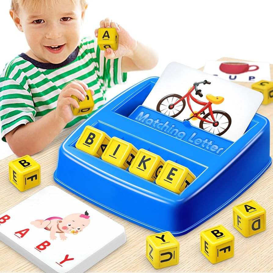 Educational Toys for 3 4 5 Year Old Boys Gift, Matching Letter Game Preschool ABC Learning Toys f... | Amazon (US)