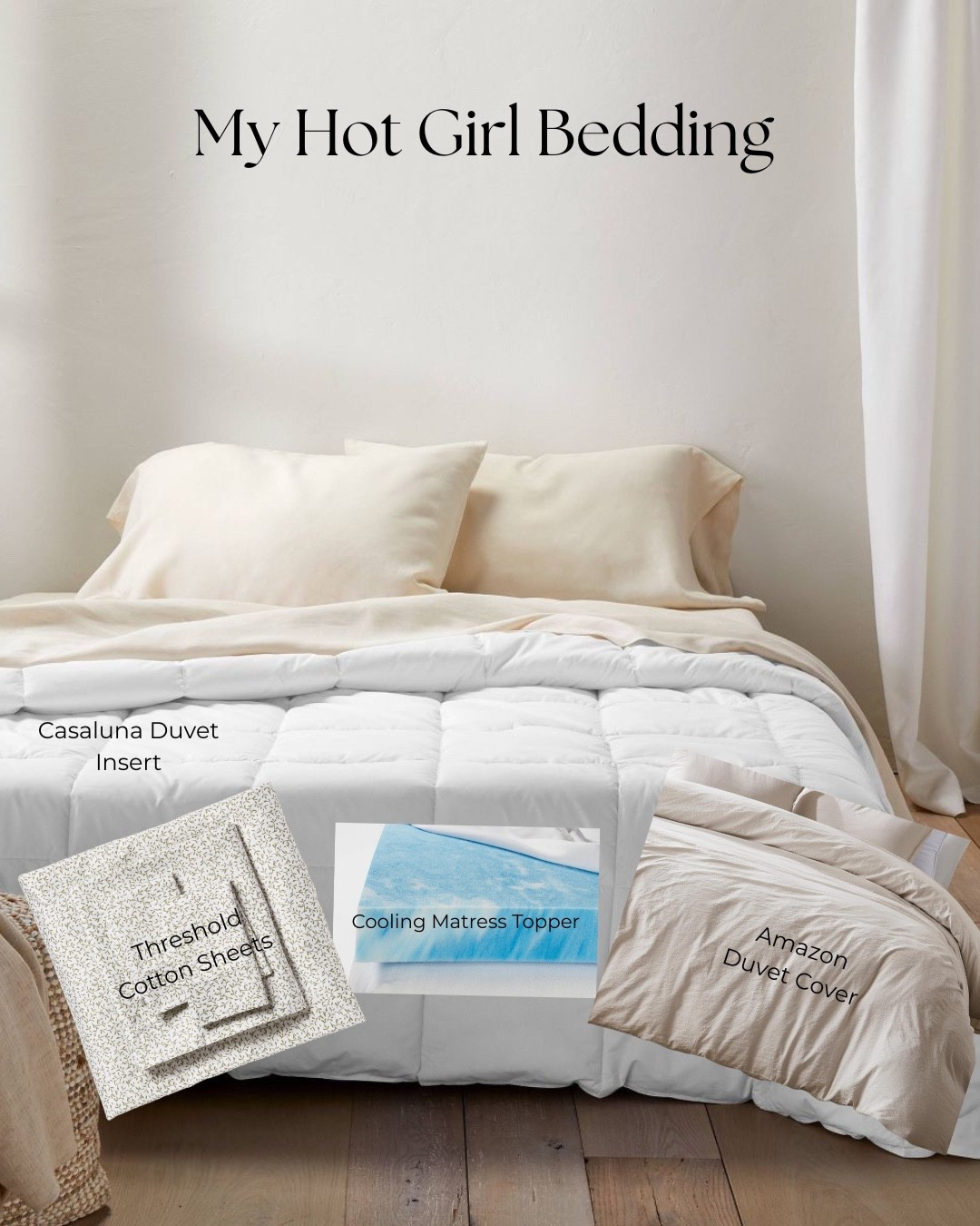 My Hot Girl Bedding for my Hot Girl Sleepers! 

If you are like me and have tried everything for a cool nights sleep, I’ve done the research and this is hands down the coziest & COOLEST bedding setup!

#LTKU #LTKHome #LTKselfcare