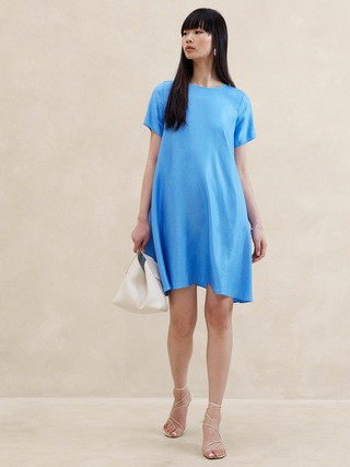 Aurelia Linen-Blend Mini Dress | Banana Republic (US)
