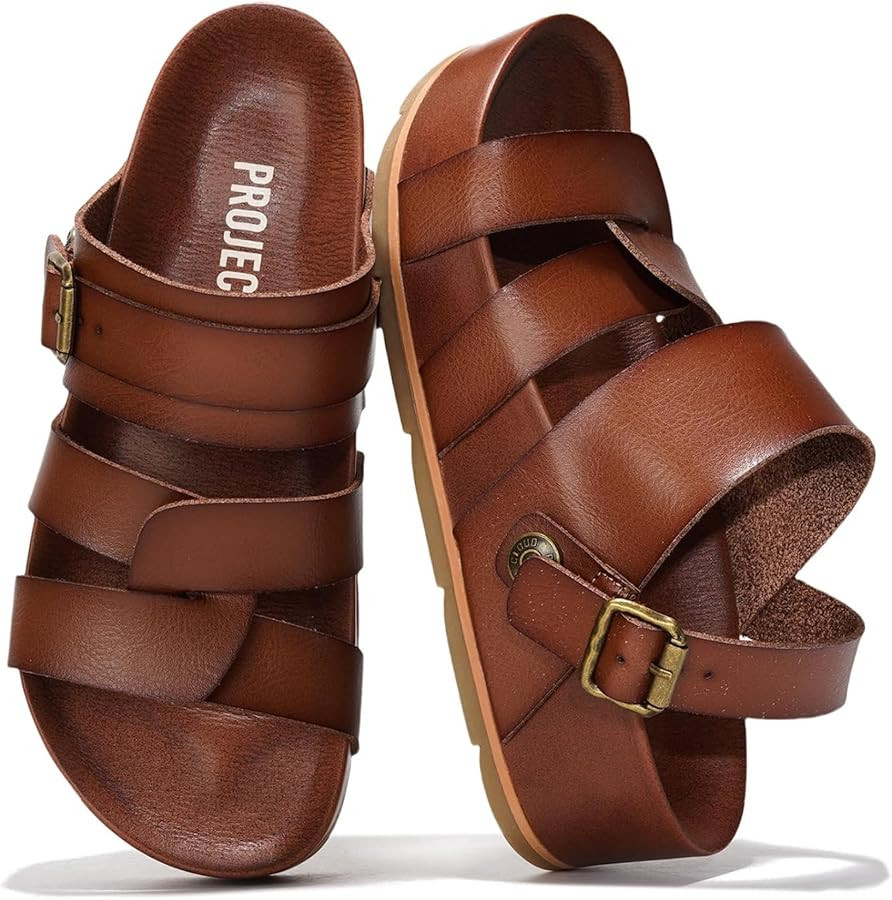 Project Cloud Platform Sandals Women \u2013 Strappy Wedges with Comfortable Plush & Soft Insole \... | Amazon (US)