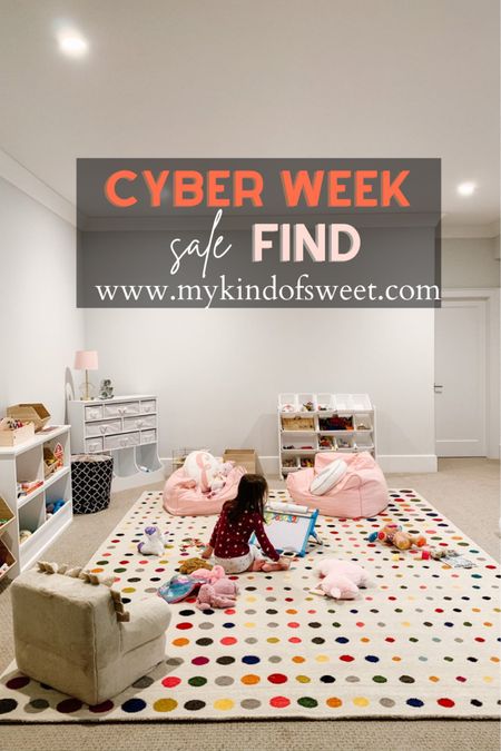 Our playroom rug is on sale! We’ve had it in our playroom since we first moved it, and it’s still going strong. This shot is from a few years ago – our playroom has come a long way since this shot. I’ll share updates soon!

#LTKhome #LTKsalealert #LTKkids