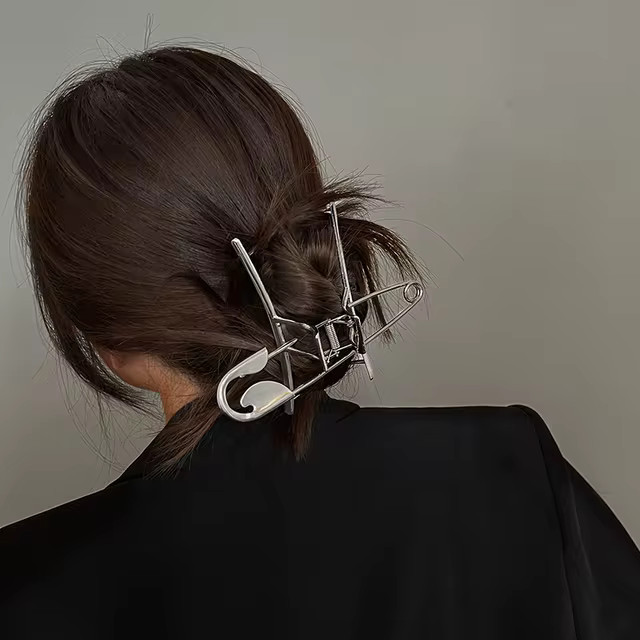 Ruoshui-Garras De Cabelo De Prata Pin Para Mulheres, Grampos De Cabelo, Grampos De Cabelo Na Moda... | Aliexpress BR (BR)