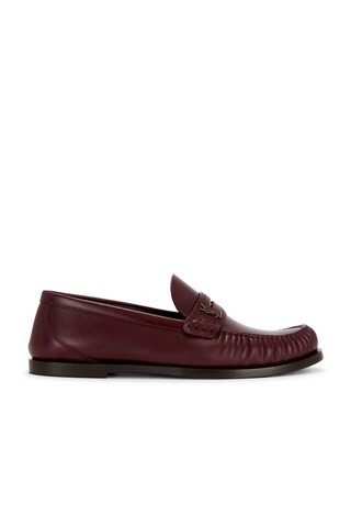 Saint Laurent Laurent Loafer in Burgundy | FWRD 