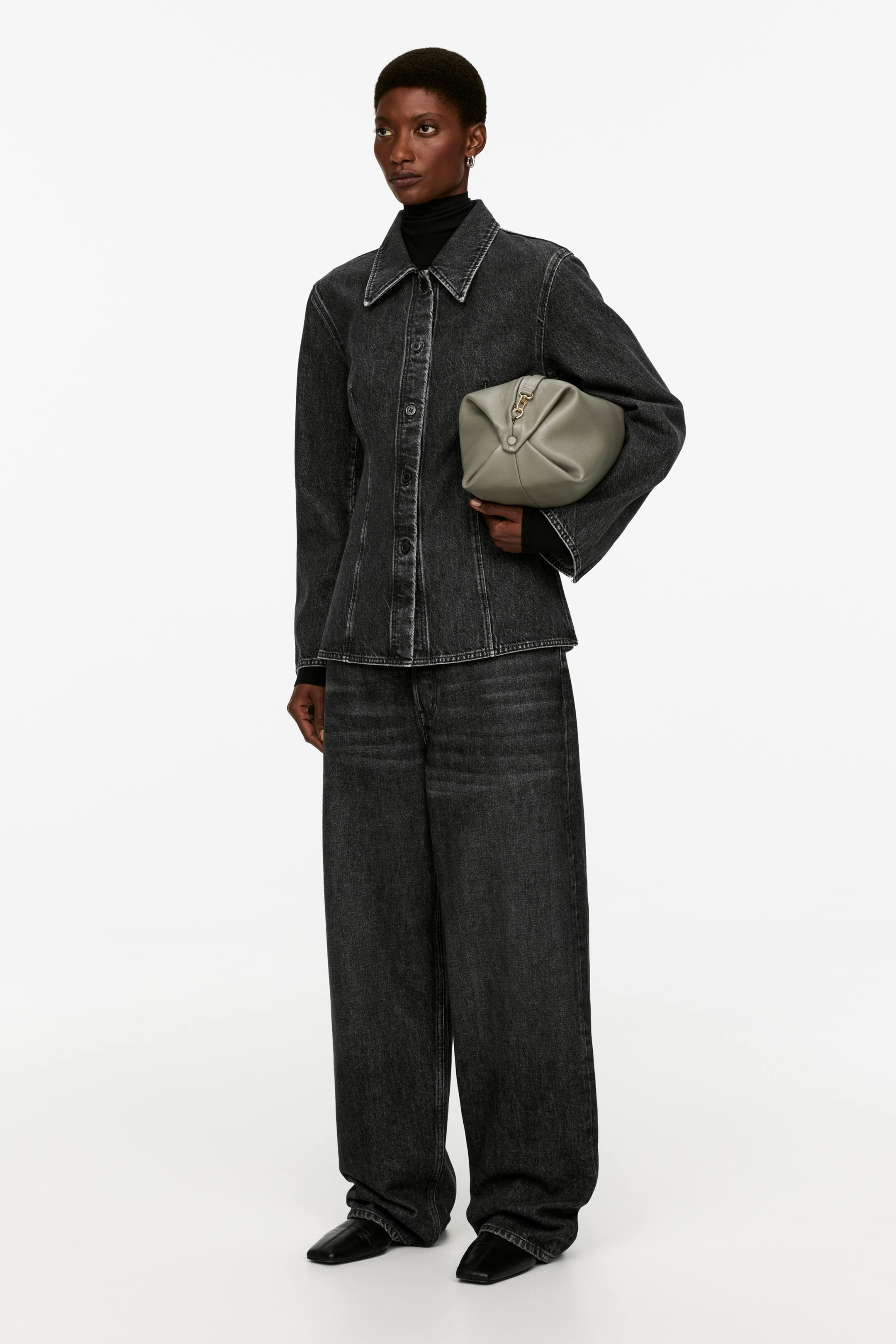 Fitted Denim Shirt | H&M (UK, MY, IN, SG, PH, TW, HK)