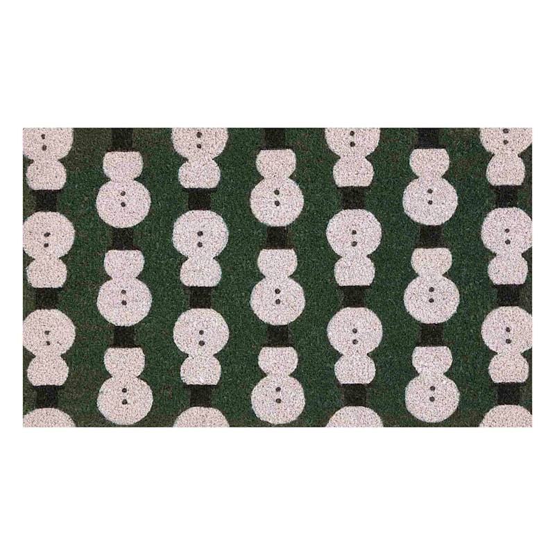 Crosby St Snowman Coir Doormat, 18x30 | At Home