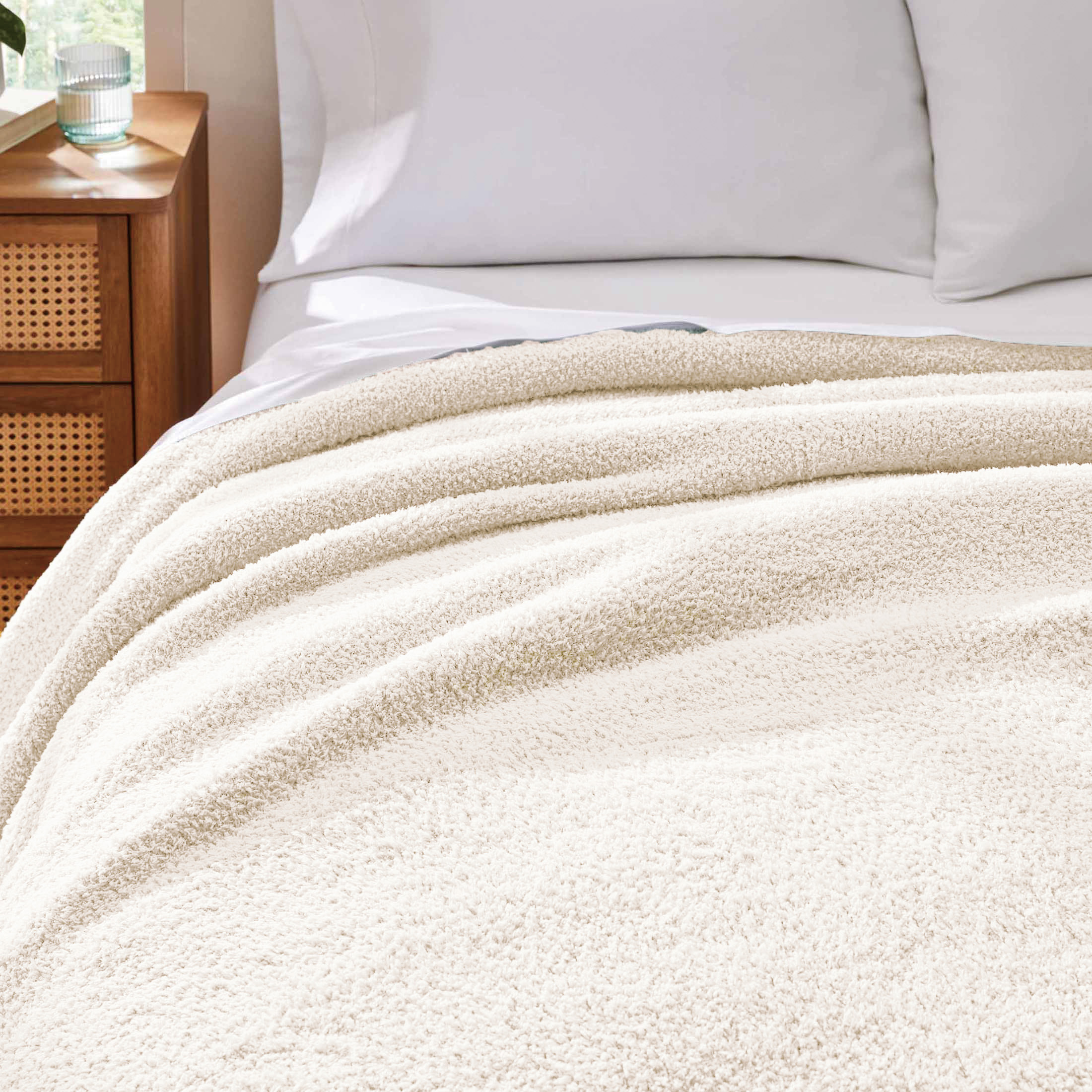 Better Homes & Gardens Cozy Knit Blanket, Off-White, King | Walmart (US)