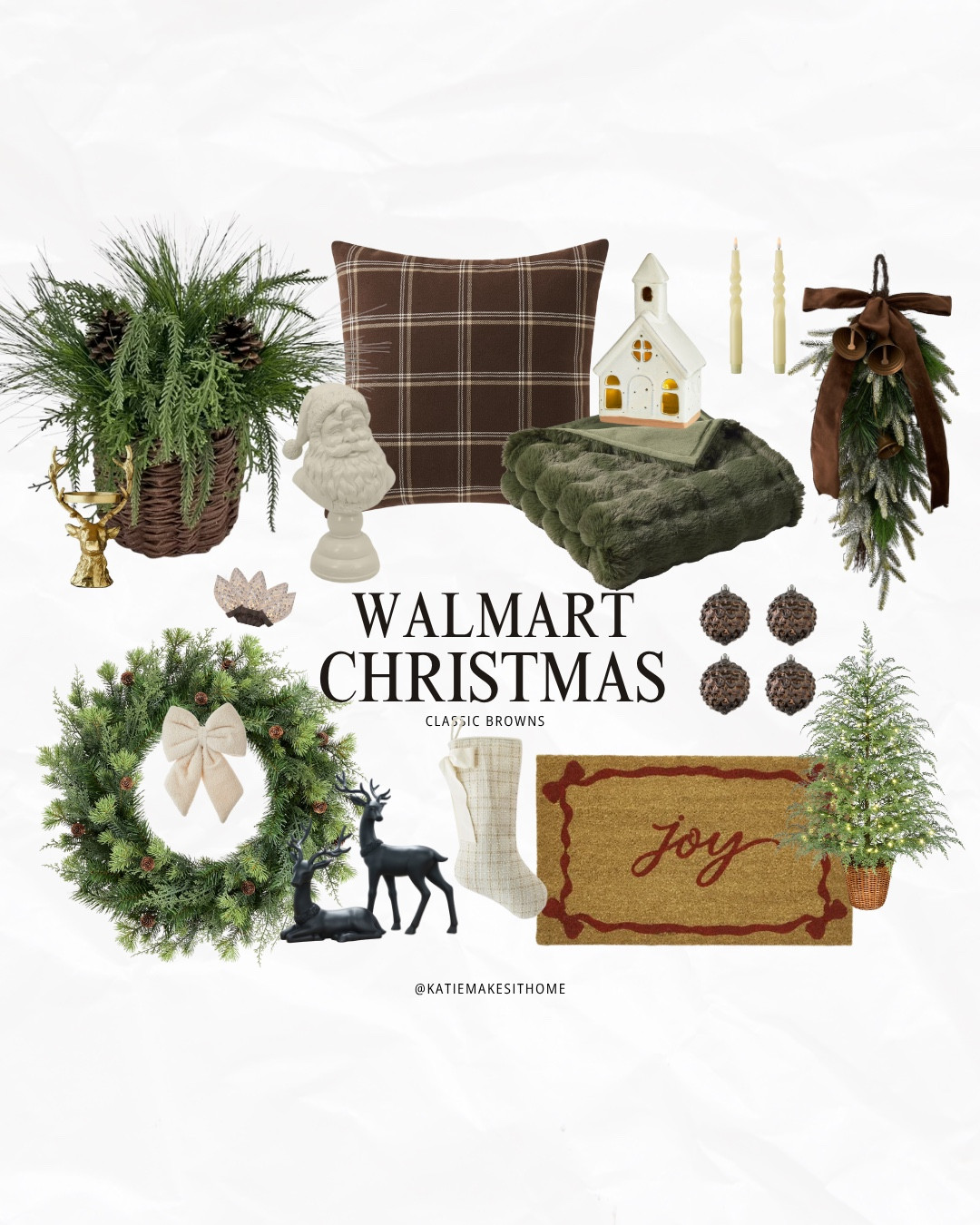 Christmas decor at Walmart
Neutral Christmas
Rustic Christmas
Classic Christmas
Woodsy Christmas
Brown green Christmas decor

#LTKHome #LTKCyberWeek #LTKHoliday