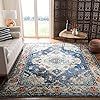 Safavieh Monaco Collection MNC243N Vintage Bohemian Navy and Light Blue Distressed Area Rug (8' x... | Amazon (US)