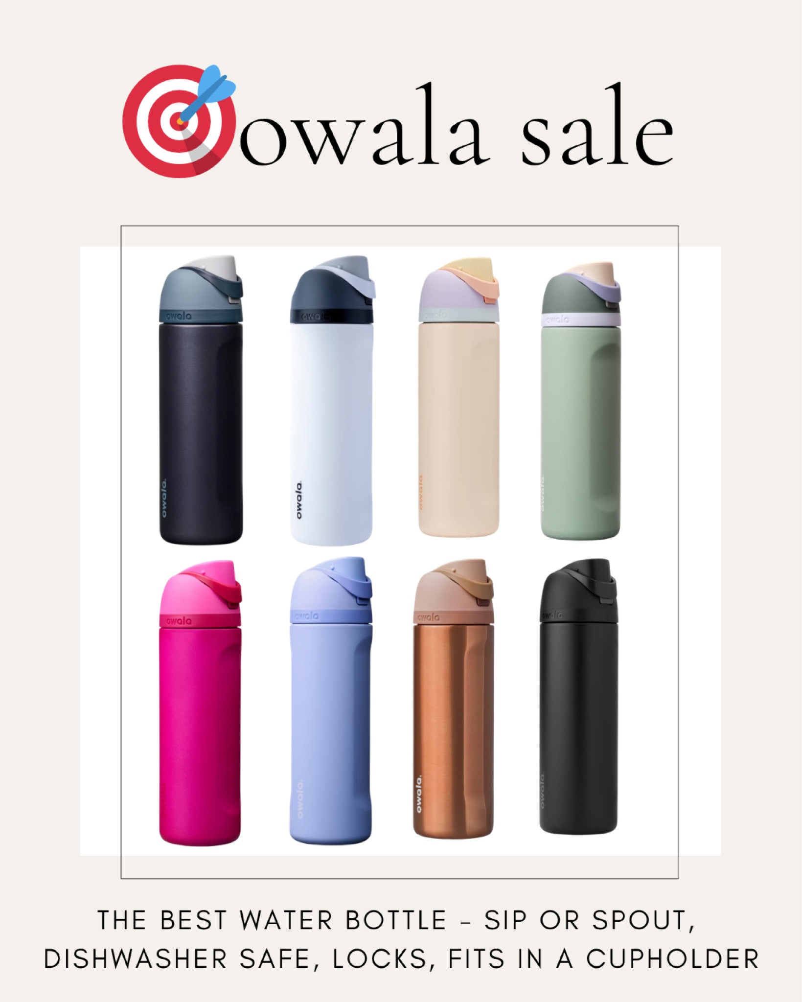 rare sale on owala freesip water bottles! these colors are 20% off 🙌 

why I love them: 
• locking lid 
• built in straw or sip spout 
• fits in a cupholder 

grab for summer ☀️ 

#LTKdayinmylife #LTKKids #LTKmomlife