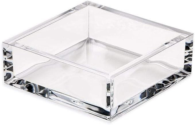Caspari Acrylic Cocktail Napkin Holder, Clear, 1 | Amazon (US)