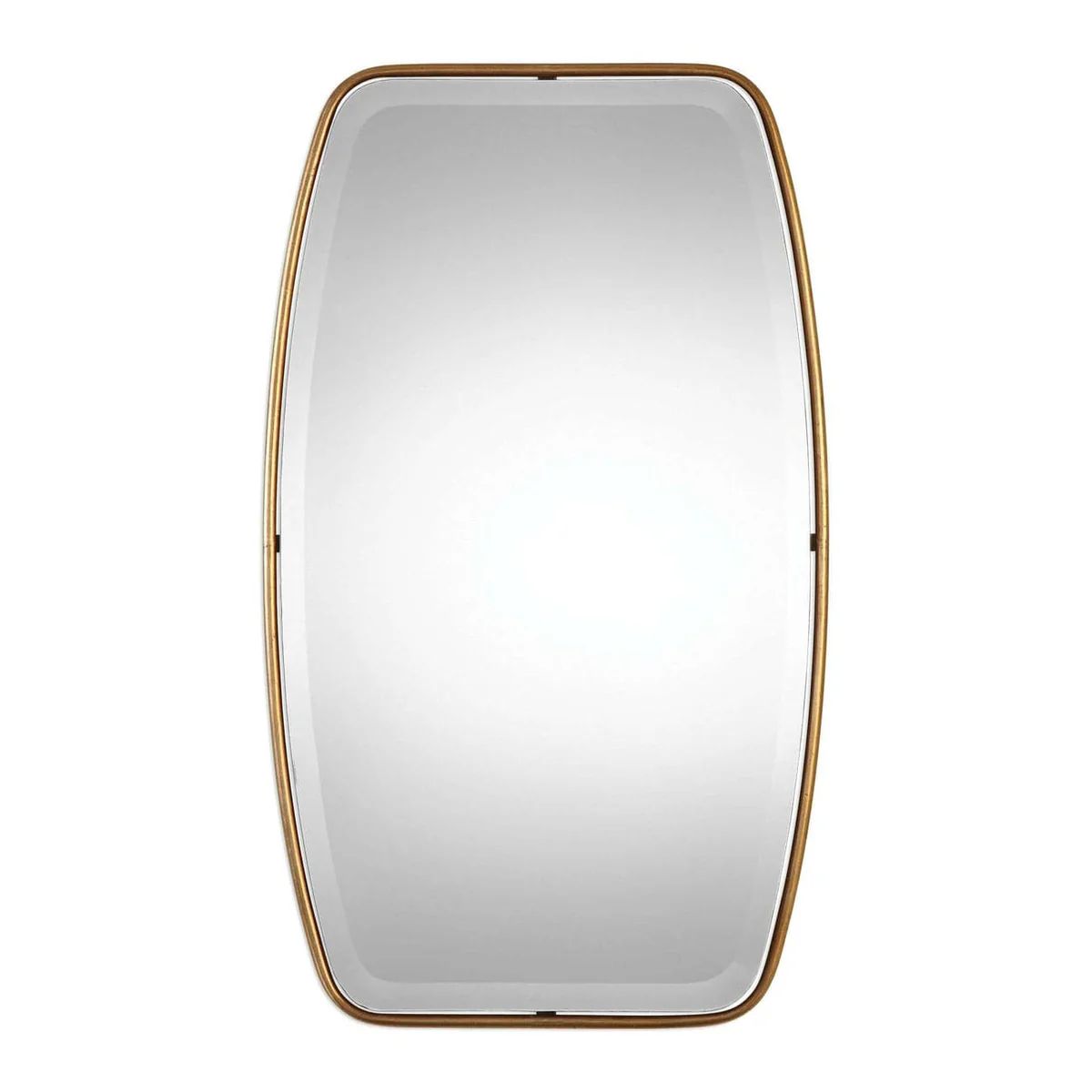 Canillo Antiqued Gold Mirror | France and Son