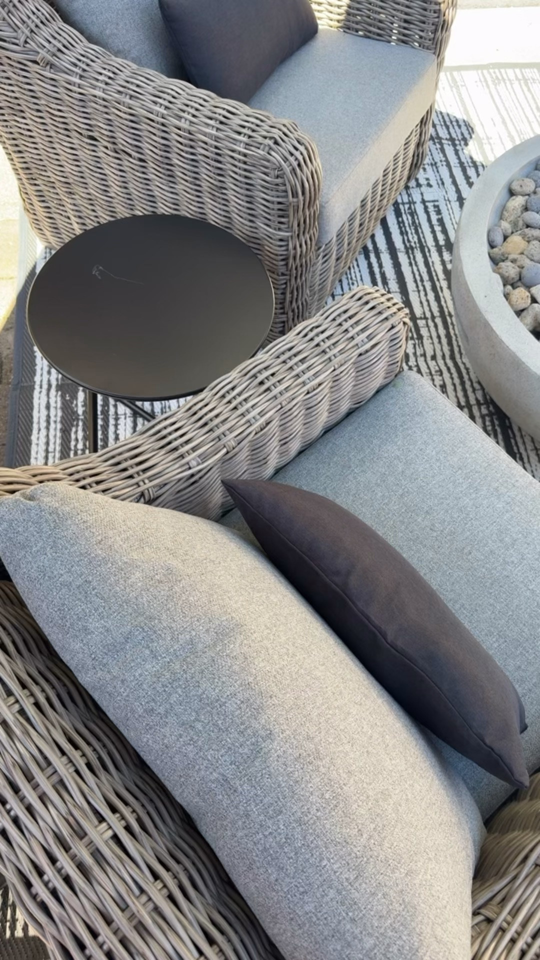 Client Patio Retreat Reveal

Helping transform this small patio into a cozy outdoor retreat was such a fun project. We layered neutral woven seating, modern black accents, soft lighting, oversized planters, and a fire feature to make the space feel warm, inviting, and elevated without overwhelming the footprint. Proof that even compact outdoor spaces can feel like a luxury retreat with the right pieces and layout.

#LTKHome #LTKSaleAlert #LTKSeasonal
