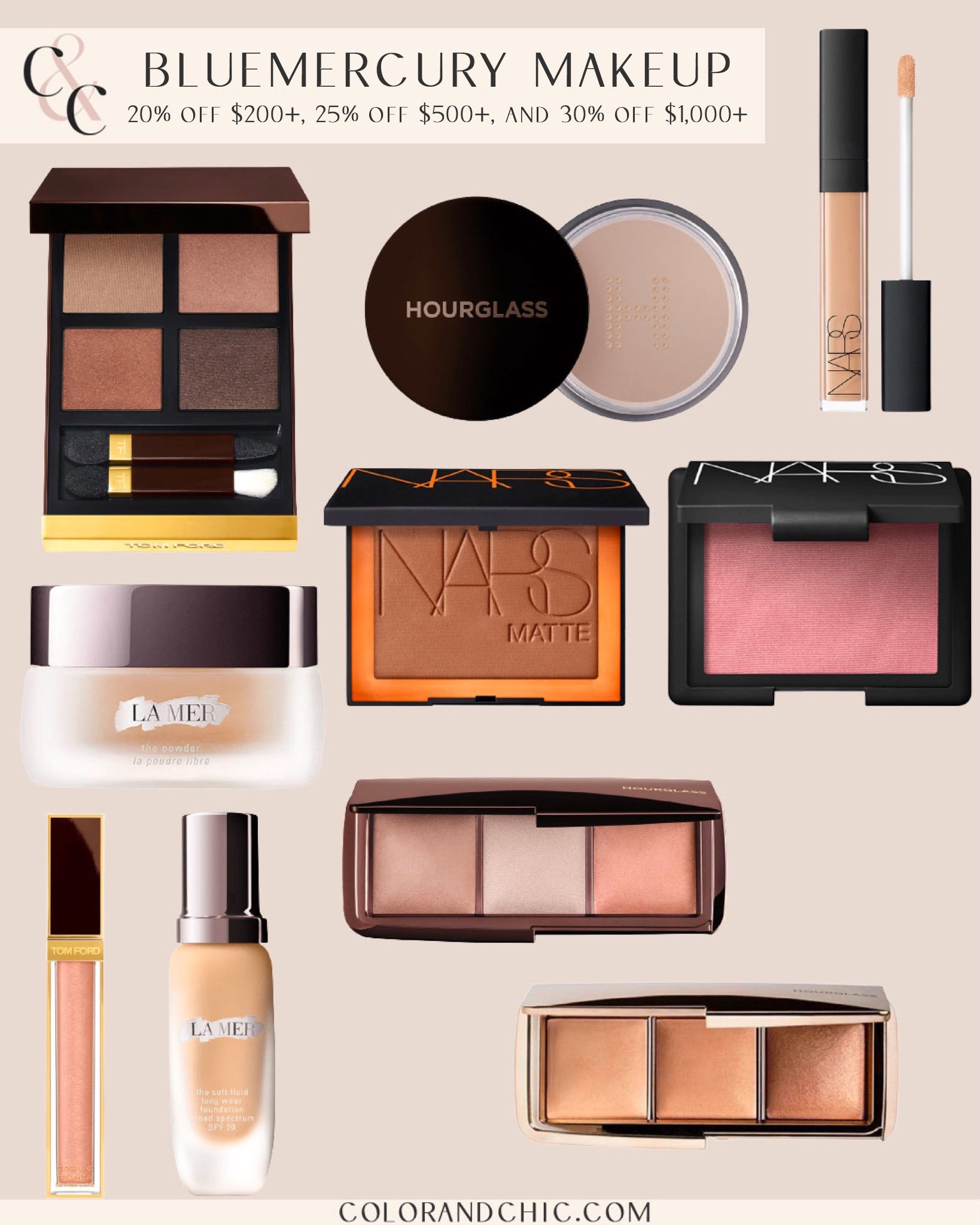 Bluemercury makeup sale with 20% off purchases of $200+, 25% off $500+, and 30% off $1,000+ with code EARLYSUMMER! Great sale to get my favorite makeup products including the Tom Ford Palette, La mer and more 

#LTKsalealert #LTKstyletip #LTKbeauty
