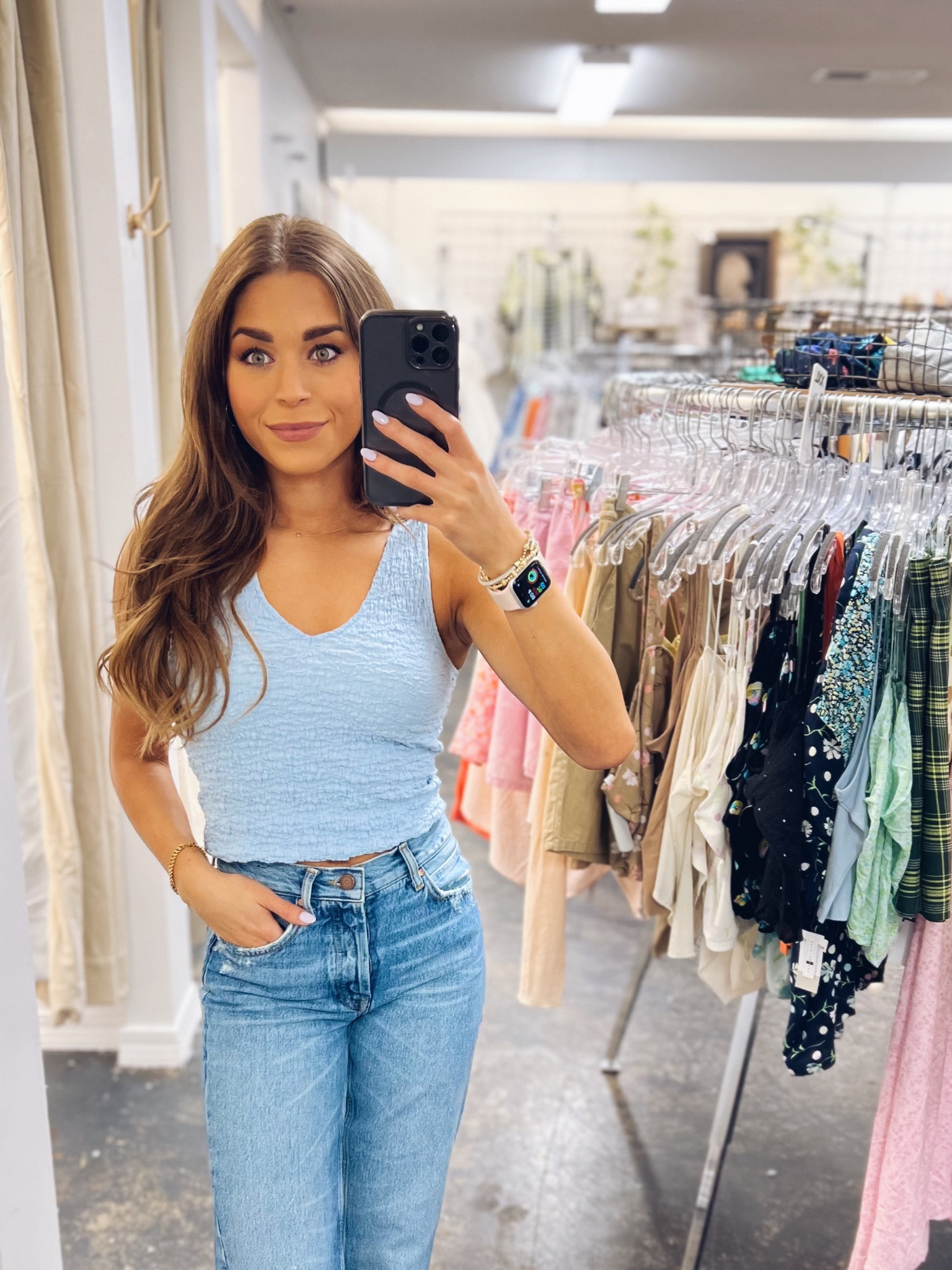 This top is light weight and perfect for the summer. Can be dressed up or down. Wearing XS! Comes in multiple colors  

#LTKunder50 #LTKSeasonal #LTKFind