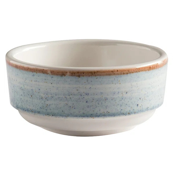 G.E.T. High-Strength Porcelain Snack Bowl, 3.8 Ounce, Blue (Set of 12) | Wayfair North America