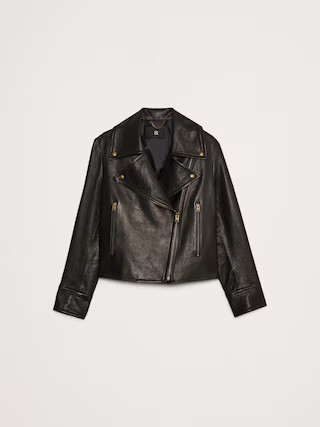 Enola Leather Moto Jacket | Banana Republic (US)
