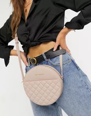 Ted Baker Cirus quilted circle bag in pink | ASOS (Global)