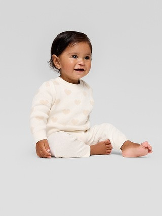 Baby Heart Sweater Two-Piece Outfit Set | Gap Factory