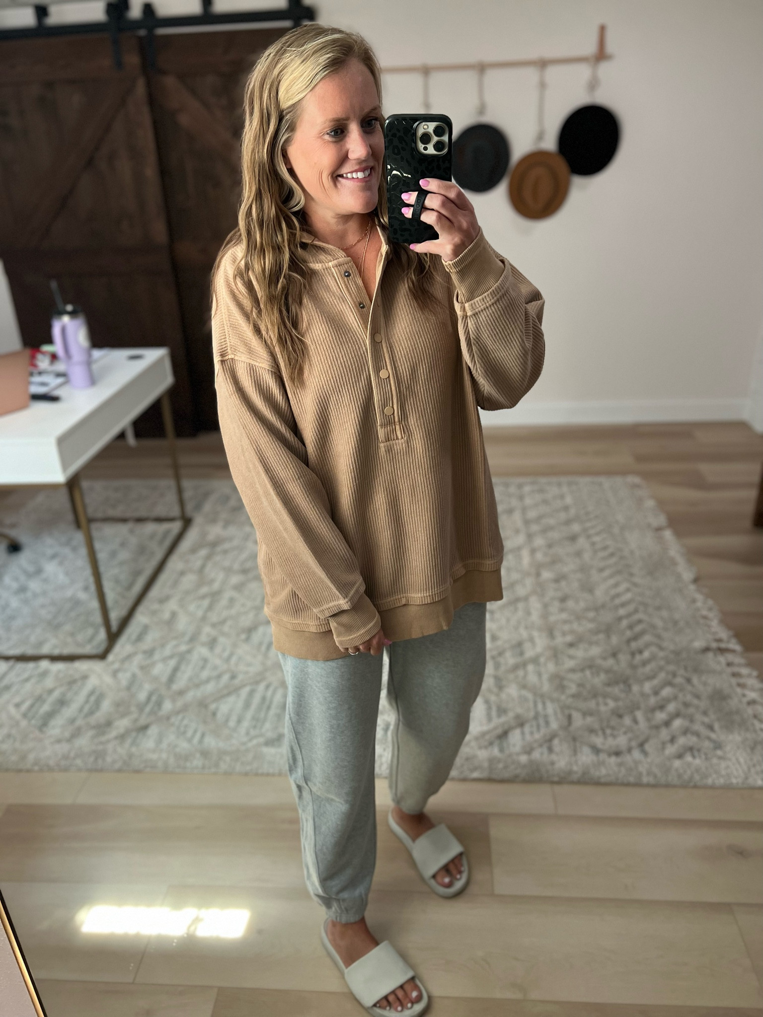 Comfort is key! 
Aerie 
Aerie pullover 
Sweats 
Grey sweats
Sweatpants 
Pullover 

#LTKFind #LTKSeasonal #LTKfamily