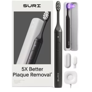 SURI 2.0 Electric Toothbrush & UV Travel Case Midnight Black - Boots | Boots.com