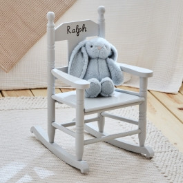 Personalised Grey Star Children's Rocking Chair | My 1st Years (Global)