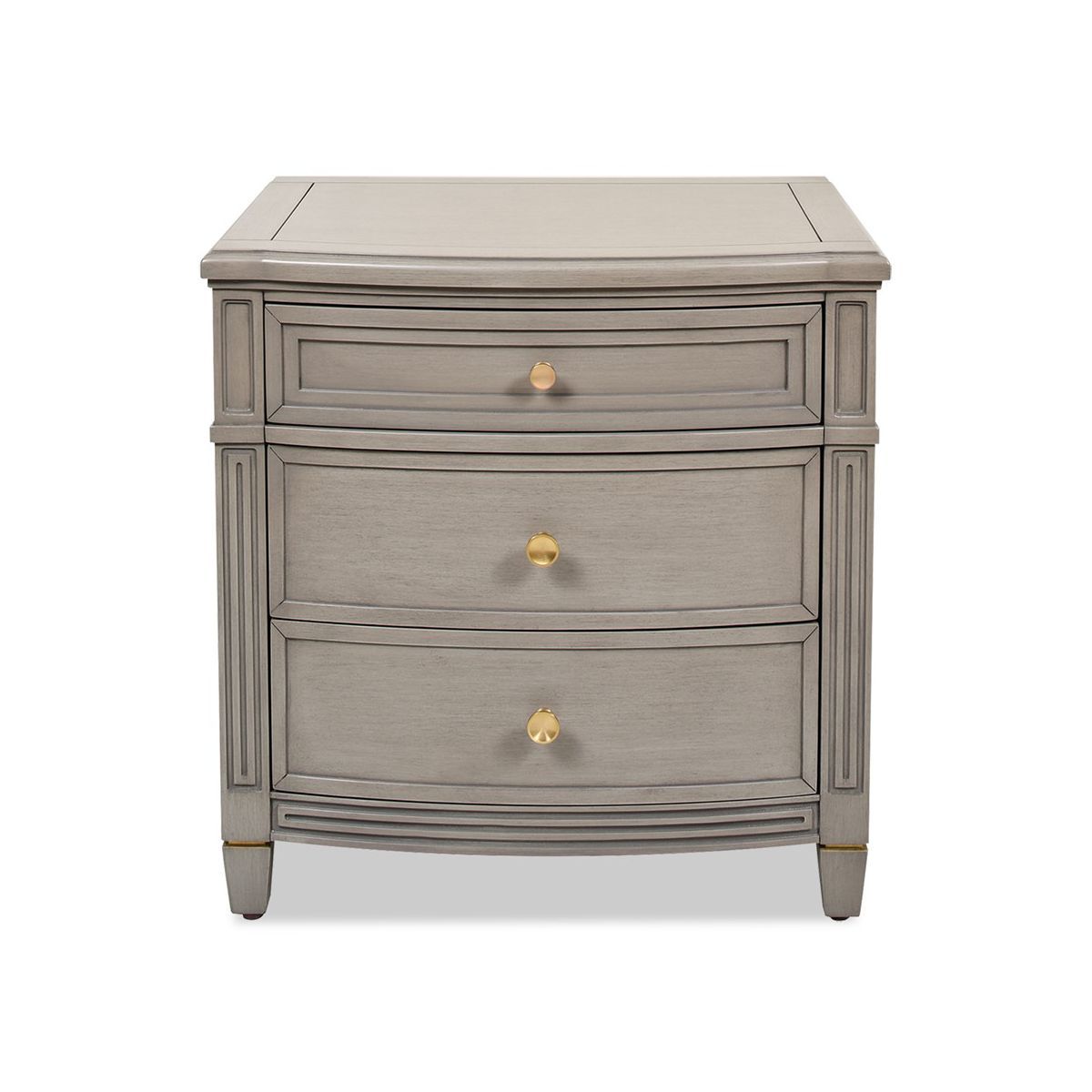 Dauphin Gold Accent End Table, Grey Cashmere Wood | Target