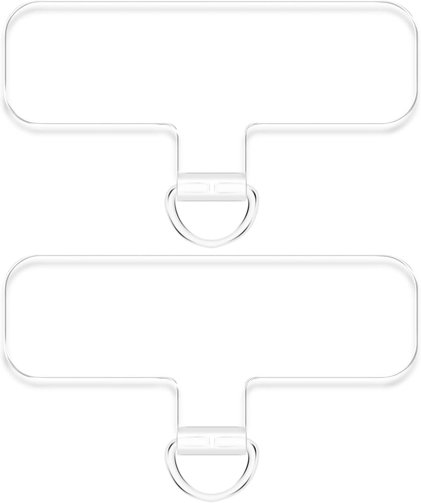 TACOMEGE 2pcs Transparent Phone Tether Tabs for Clear Phone Cases, Cell Phone Tether Replacement ... | Amazon (US)