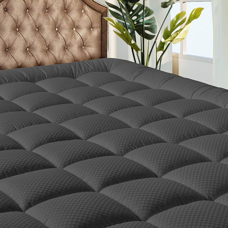 MATBEBY Bedding Quilted Fitted Cooling Breathable Fluffy Soft Mattress Pad Stretches up to 21 Inc... | Amazon (US)