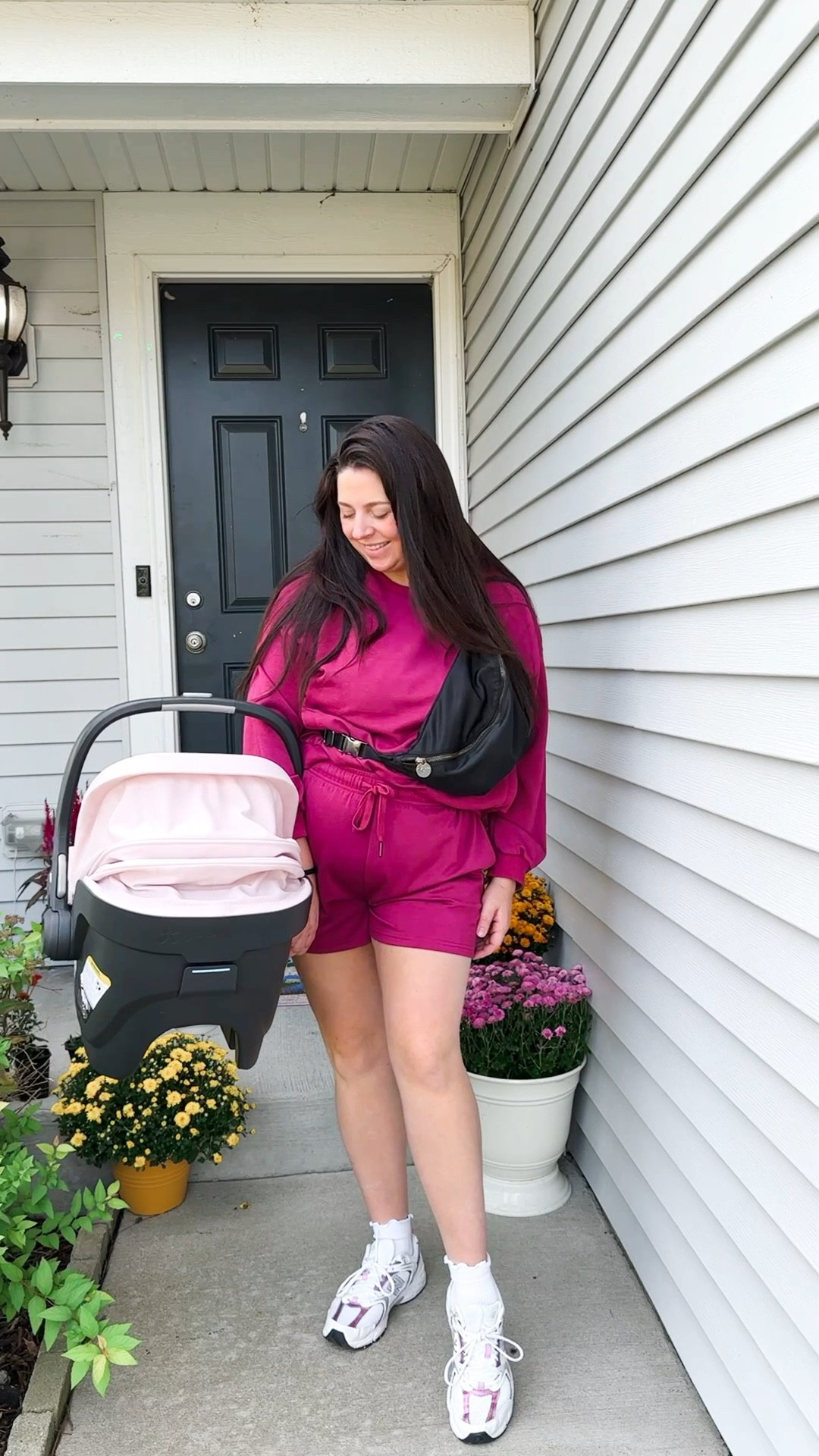 3 weeks postpartum and embracing comfy-chic! This Amazon two-piece set is perfect for fall – featuring 4 pockets and a cozy fit that's ideal for on-the-go mamas. Paired with my fave New Balance sneakers and jumbo Stoney Clover Lane fanny pack for that extra touch of functional style. 💖 Shop this look through the link! #LTKfit #postpartumstyle #fallfashion #newmomstyle #amazonfinds

#LTKBaby #LTKMidsize #LTKFindsUnder50