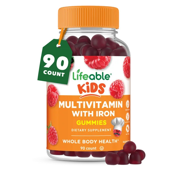 Kids Multivitamin with Iron Gummies | Great Tasting Vitamins for Kids | Vegetarian non-GMO Childr... | Walmart (US)