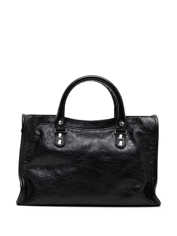 Balenciaga Small Le City Leather Tote Bag | Black | FARFETCH | Farfetch Global