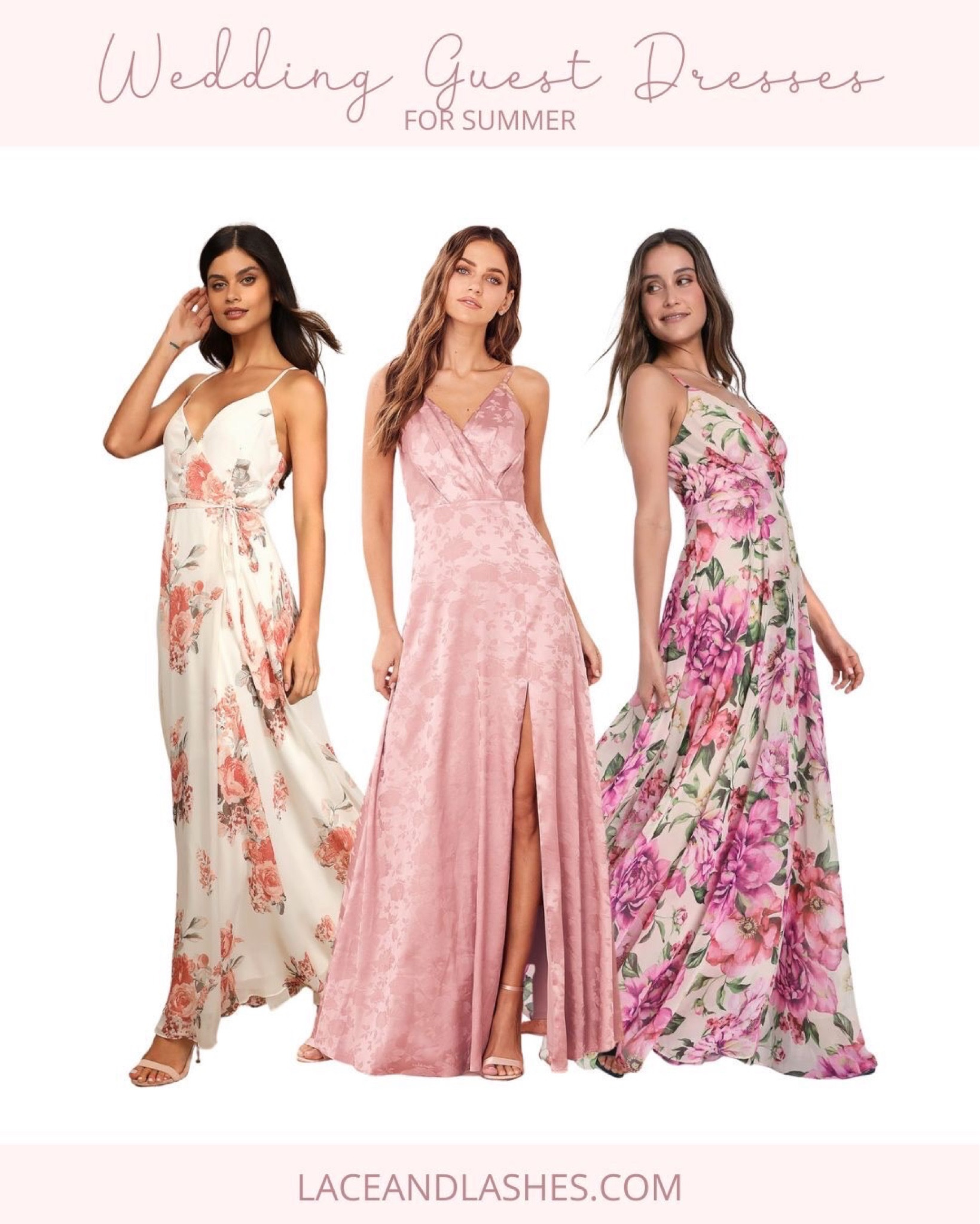 Wedding guest dresses for summer! Gorgeous floral prints perfect for your next summer wedding! 

#LTKwedding #LTKSeasonal #LTKFind