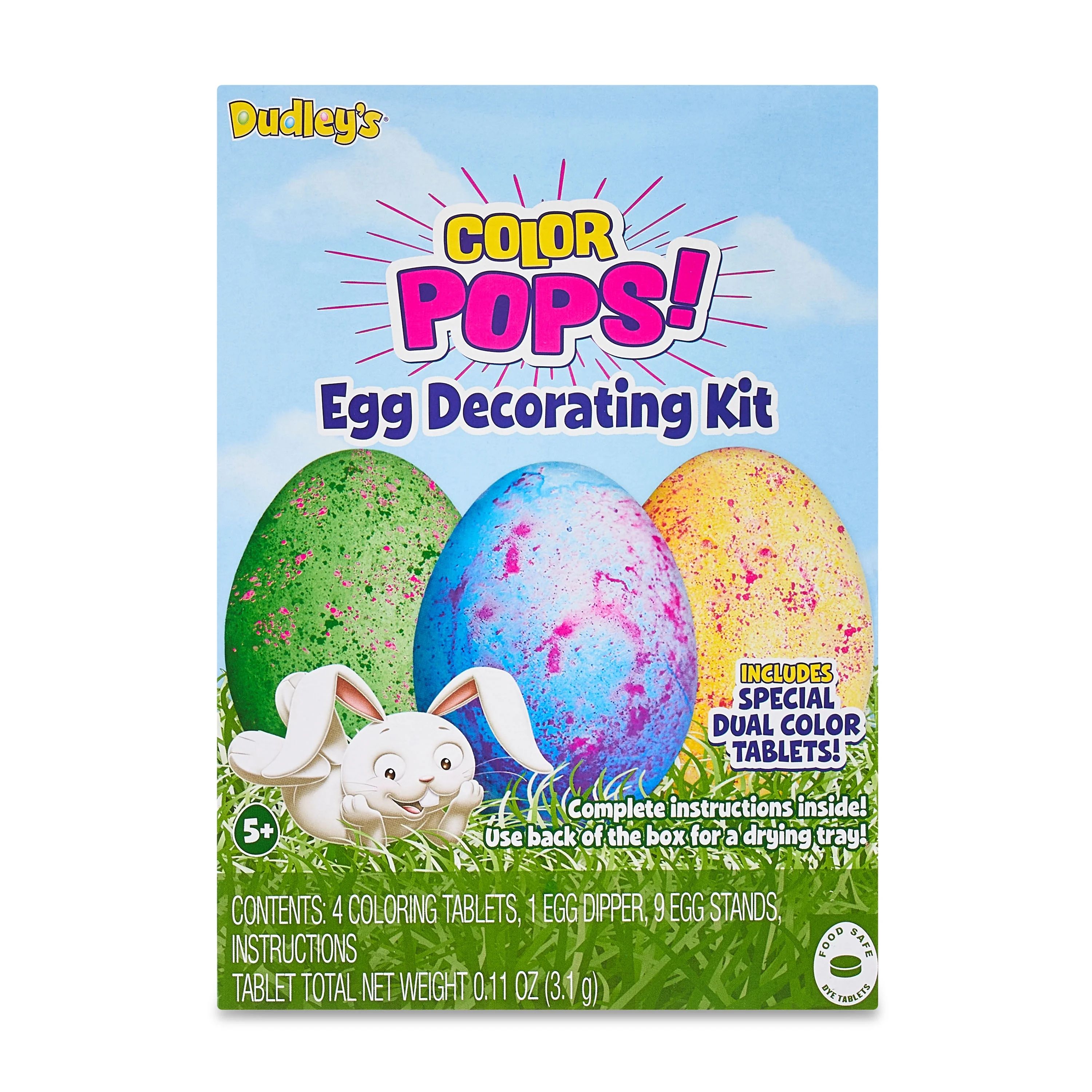 Dudley's Color Pop Easter Egg Decorating Kit, Egg Dye Kit, Multi-Colored Eggs | Walmart (US)