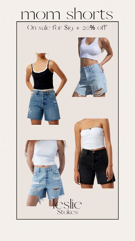 Mom shorts- on sale for $19 + 20% off