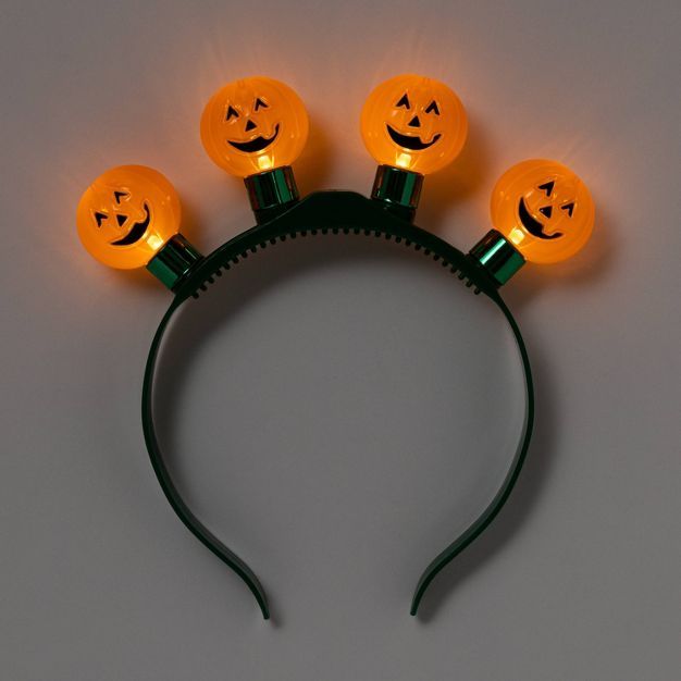 Kids&#39; Light Up Pumpkin Halloween Headband - Hyde &#38; EEK! Boutique&#8482; | Target