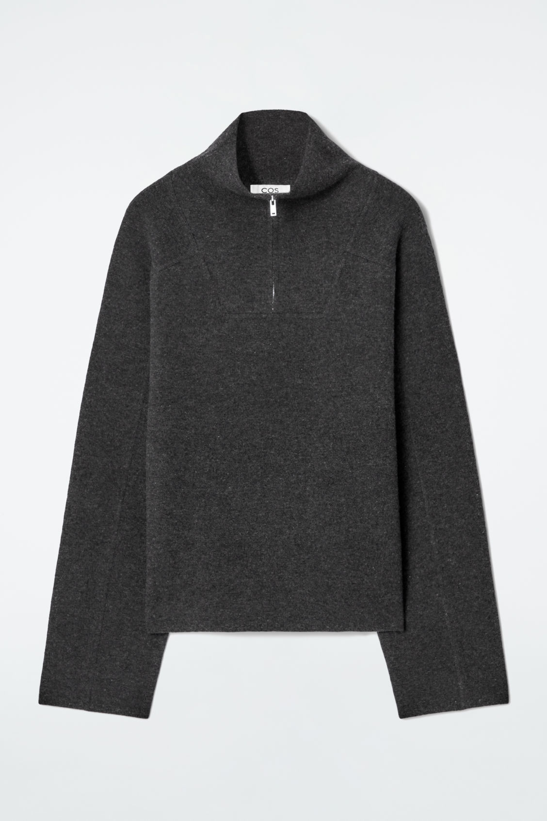 MERINO WOOL HALF-ZIP JUMPER | COS UK