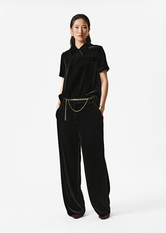 Straight-Leg Velvet Trousers | & Other Stories (EU + UK)