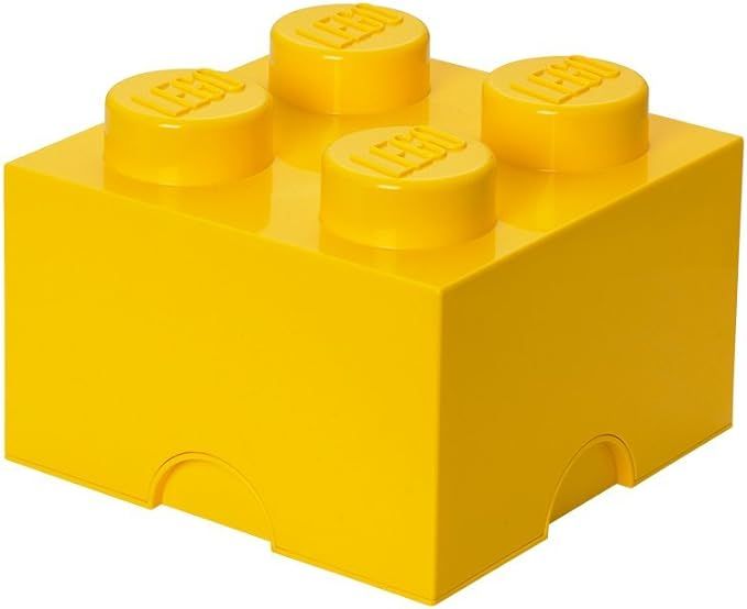 Room Copenhagen LEGO Storage Brick Drawer 4, 9-3/4 x 9-3/4 x 7-1/8 Inches, Bright Yellow (4003) | Amazon (US)