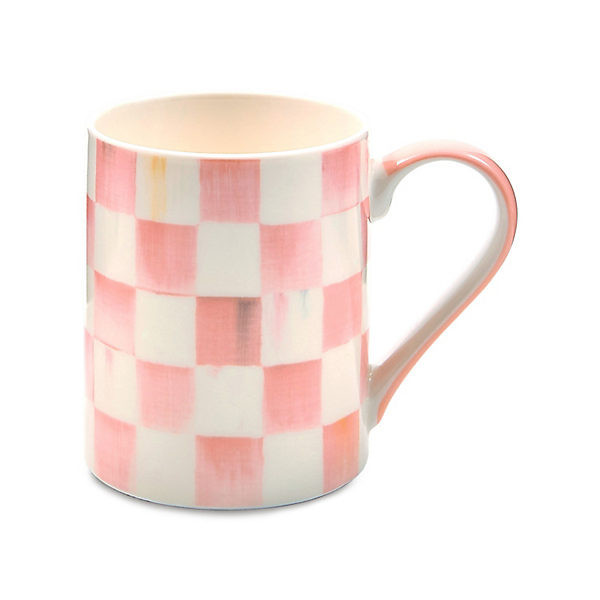 MacKenzie-Childs Rosy Check Porcelain Mug | MacKenzie-Childs