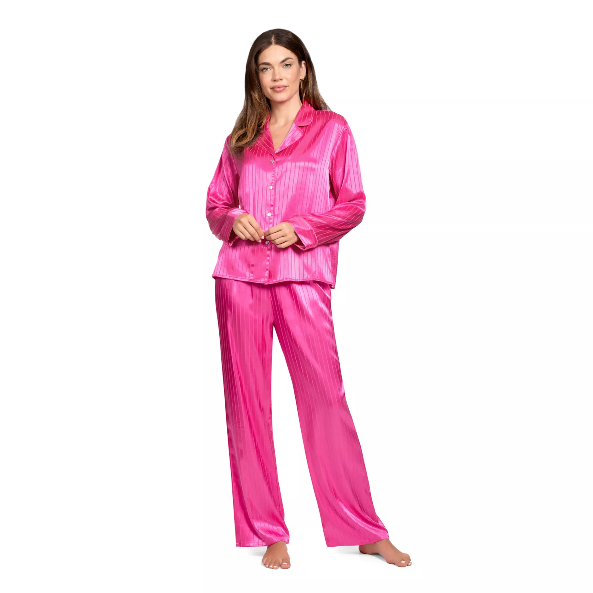 Women's Lilac&London 2-pc. Pajama Top & Pajama Bottoms Set | Kohl's