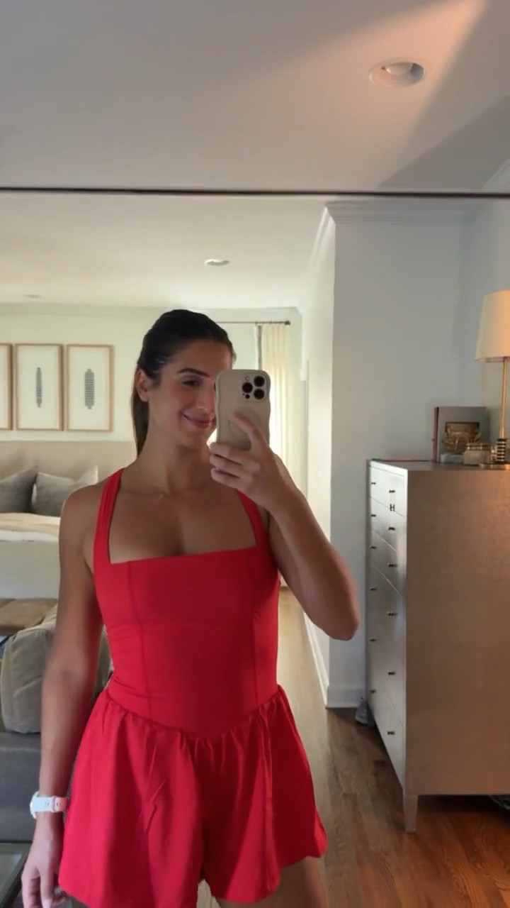 A good outfit when you have to chase around two kids!!

TTS: M

Tennis dress, Amazon, Amazon activewear, activewear finds, red dress, red tennis dress, pickleball outfit, low effort outfits, Grace White

#LTKFindsUnder50 #LTKfitnessgoals #LTKActive