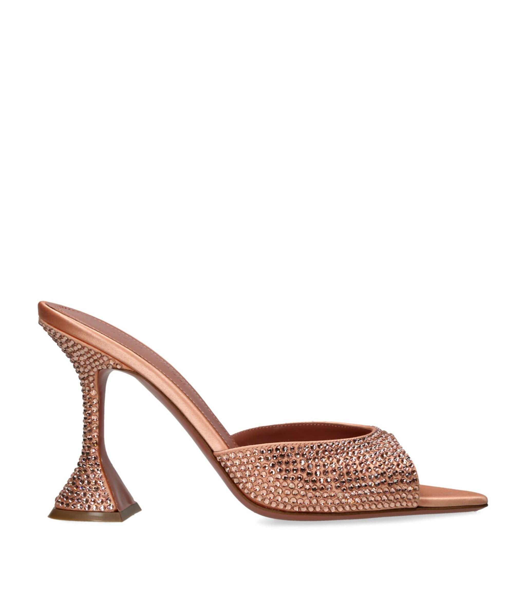 Satin Embellished Caroline Mules 95 | Harrods