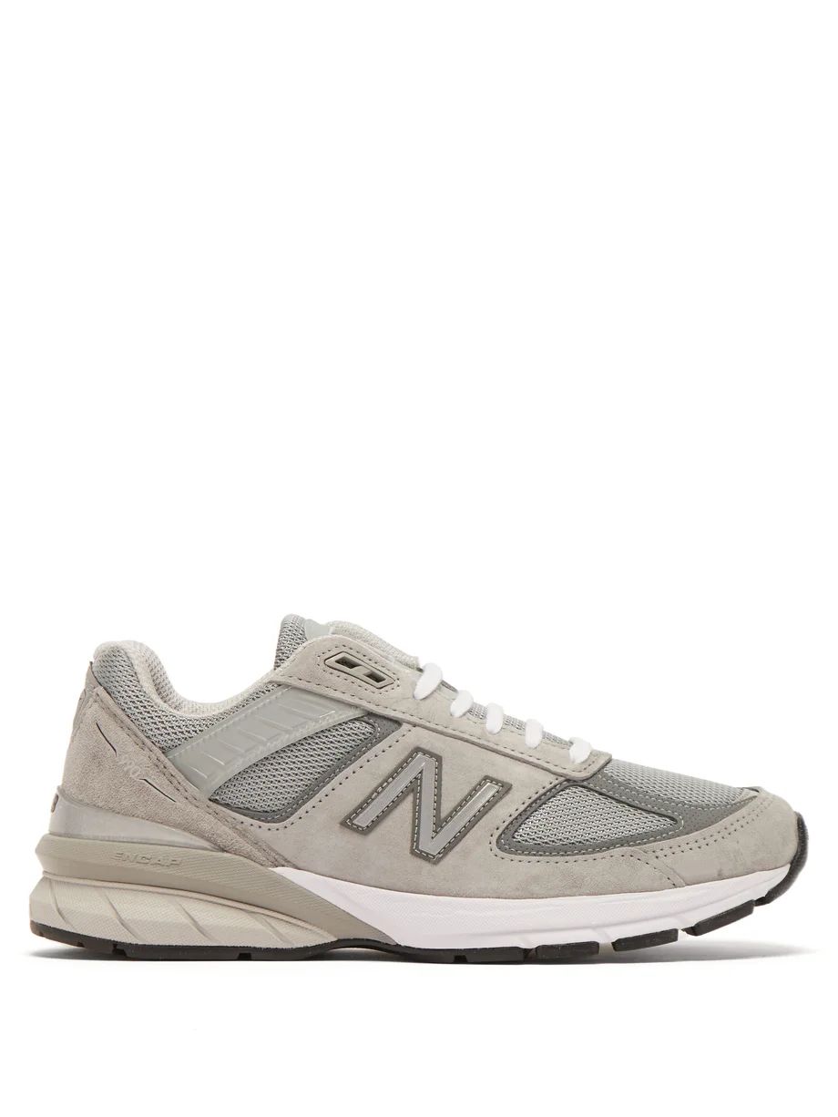 New Balance990v5 suede and mesh trainers | Matches (UK)