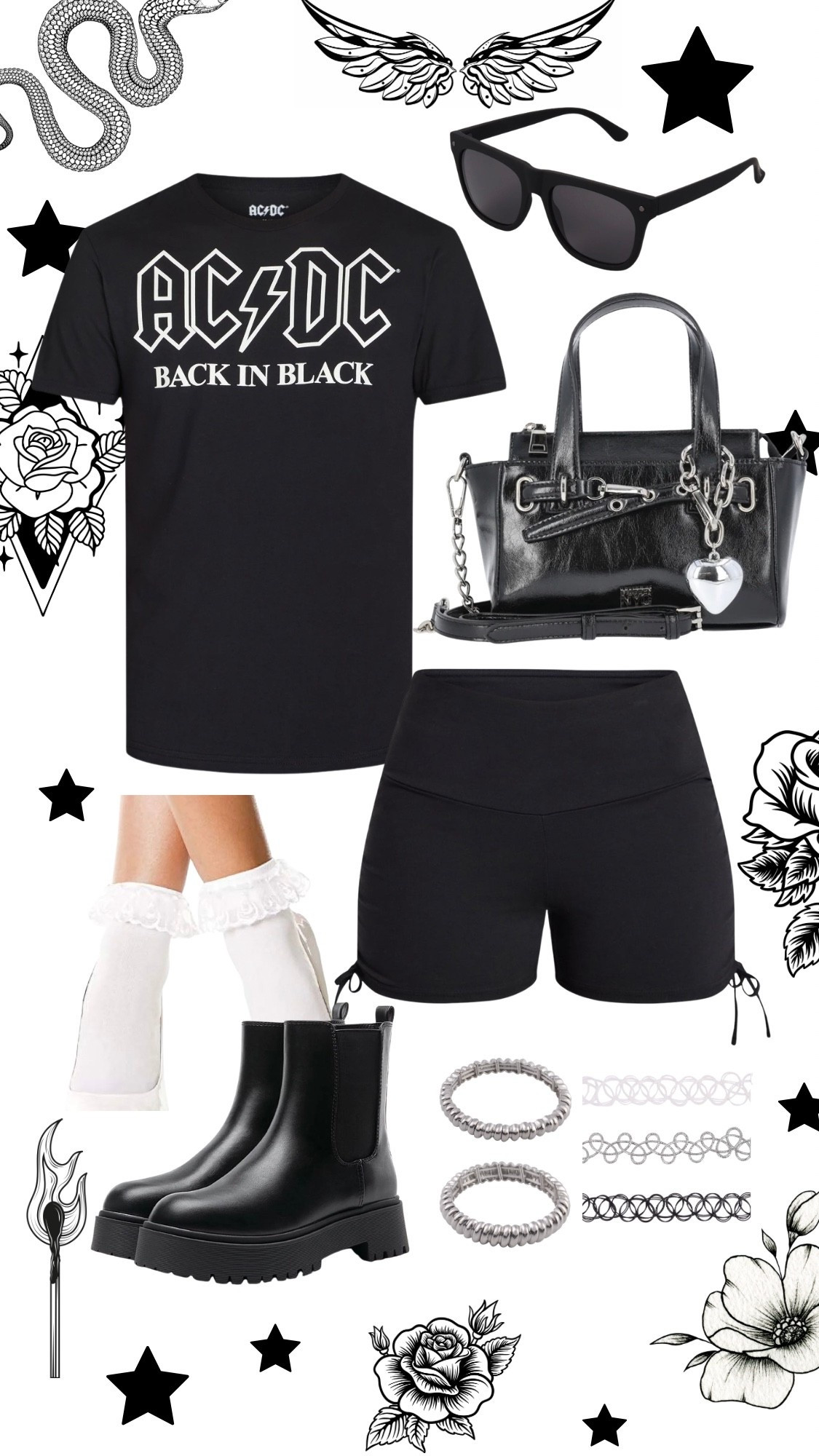 Edgy alternative oversized t shirt outfit. 

#LTKgrwm #LTKootd #LTKMidsize