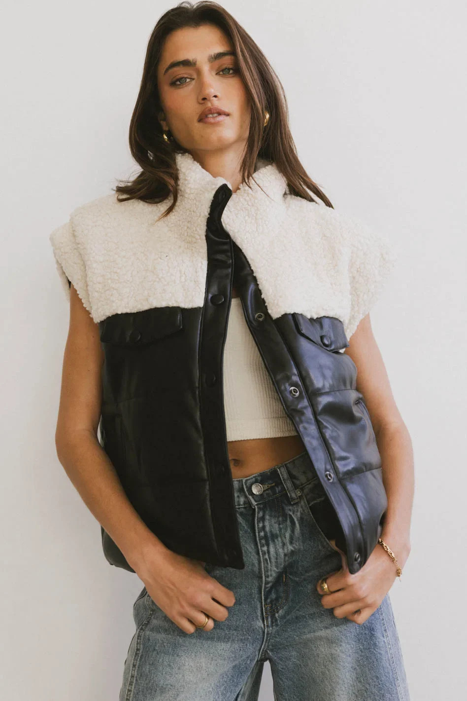 Lets Get Lost Vegan Vest in Black - FINAL SALE | Böhme US