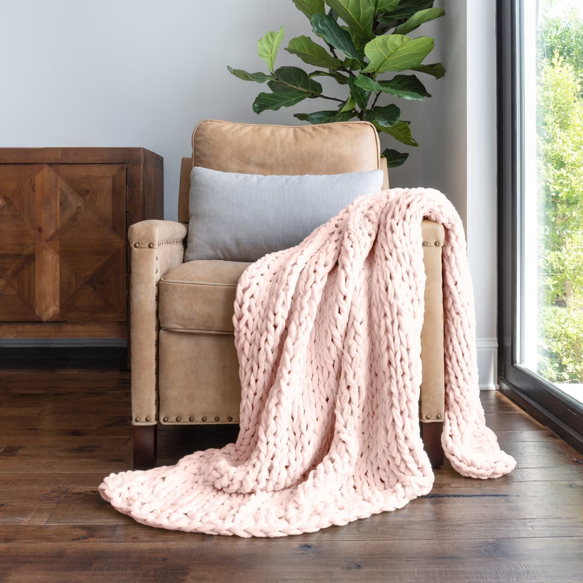 Chunky Knit Throw Blanket Braided, Soft & Cozy - Becky Cameron | Target