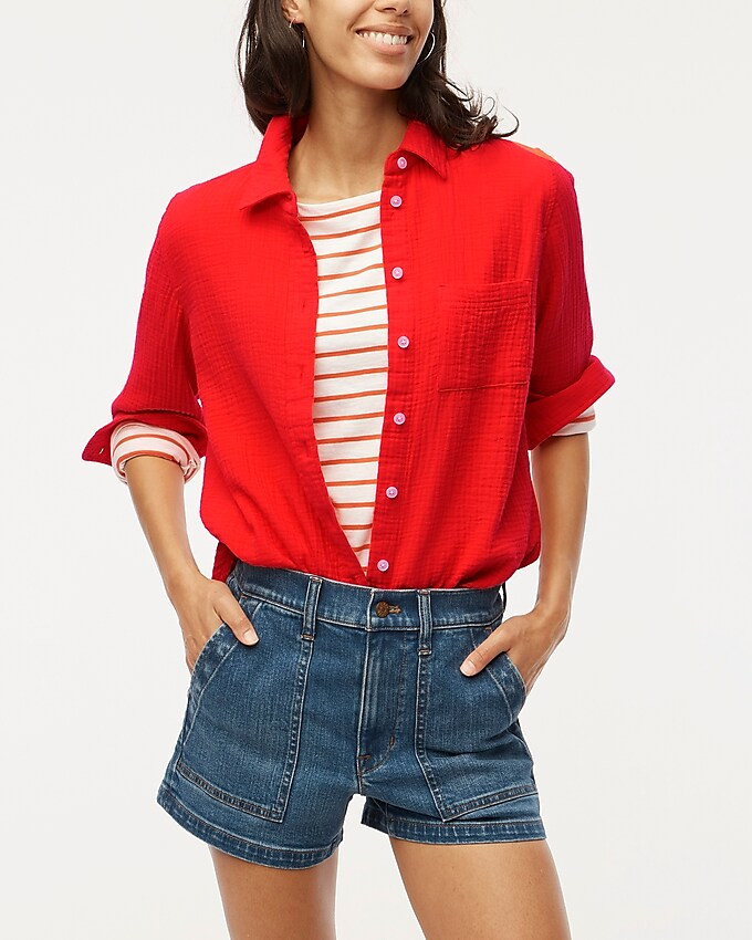 Gauze button-up shirt | J.Crew Factory