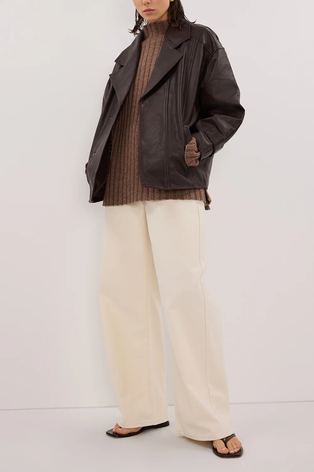 REAGAN 2.0 CREAM SLOUCHY JEAN | DISSH